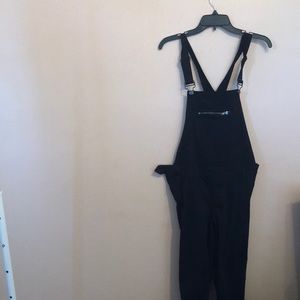 Black pant overalls